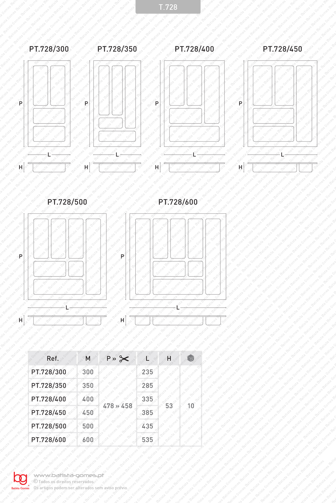 Porta talheres com diversas dimens�es - Polipropileno